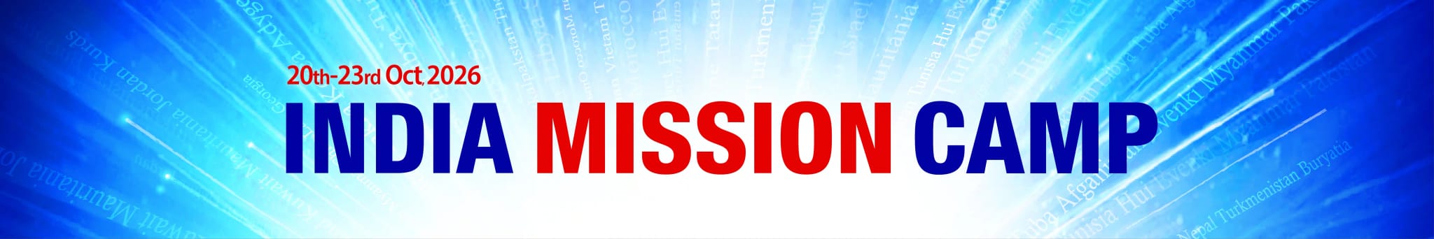 2026 India MissionCamp banner